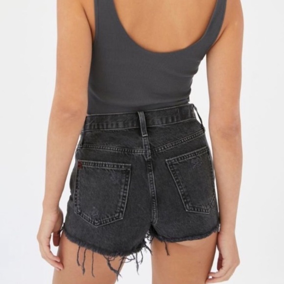 Urban Outfitters BDG Girlfriend High-Waisted Washed Black Denim Shorts 24 - Picture 6 of 9